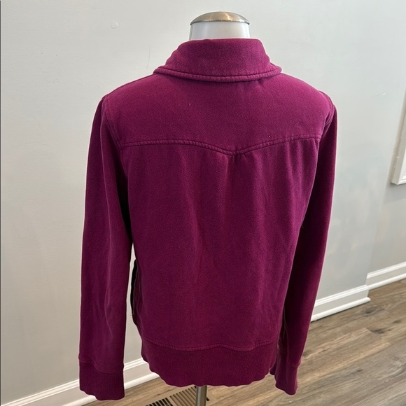 Roxy Large Snap Up Sweater Jacket Magenta Fuschia - Picture 6 of 9